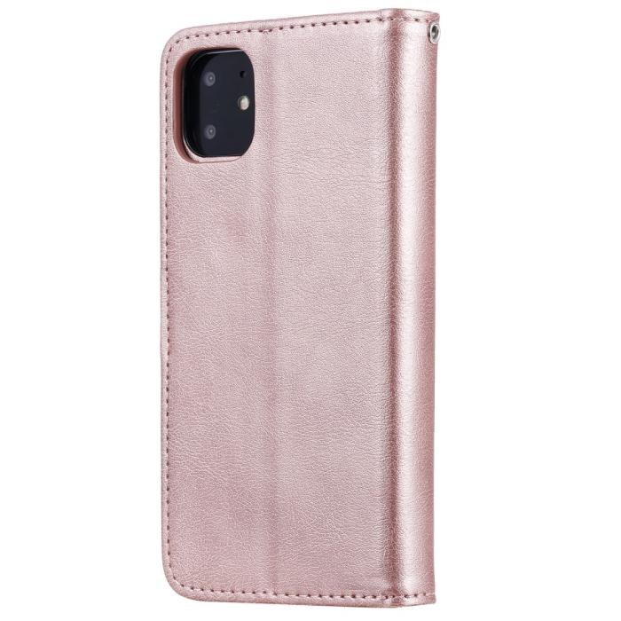 Bild 3,  iPhone 11 - Plånboksfodral/Magnet Skal 2in1 - Roséguld - Teknikhallen.se