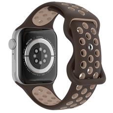 ColorPop Sportarmband Dual-Color Apple Watch 42/44/45/46/49 mm (M/L) Brun - Teknikhallen.se