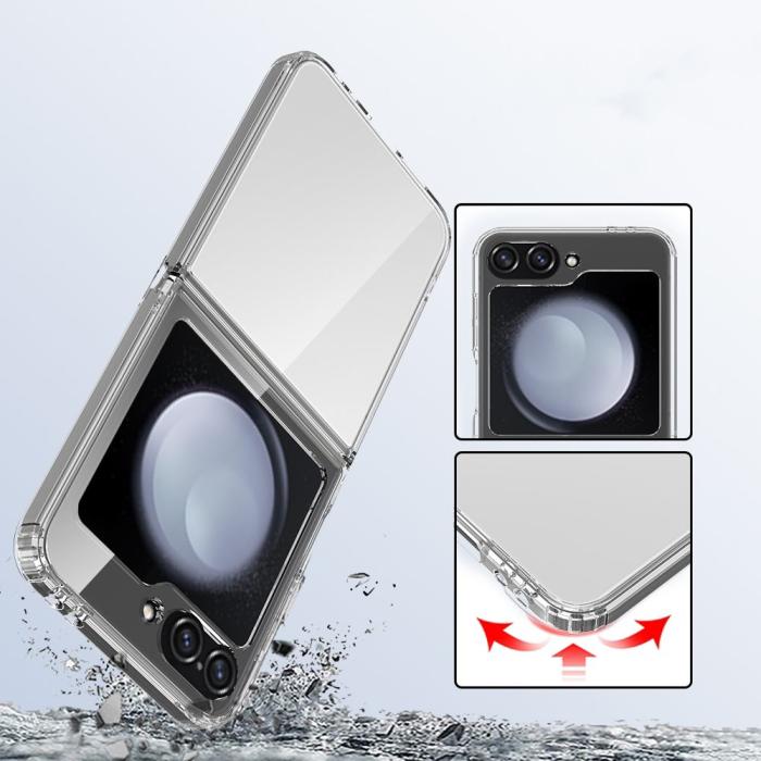 Bild 3, Tech-Protect Tech-Protect Galaxy Z Flip 7 FE / Flip 6 Skal FlexAir Transparent - Teknikhallen.se