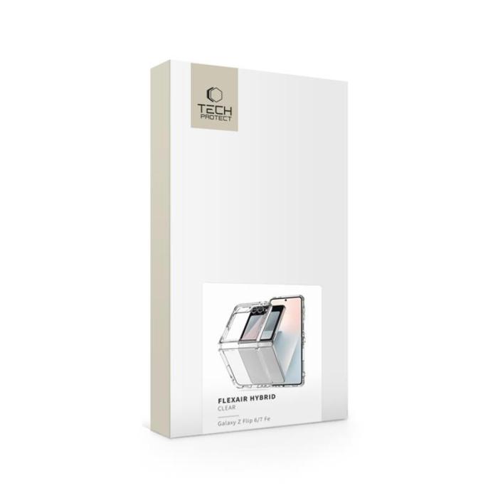 Bild 5, Tech-Protect Tech-Protect Galaxy Z Flip 7 FE / Flip 6 Skal FlexAir Transparent - Teknikhallen.se