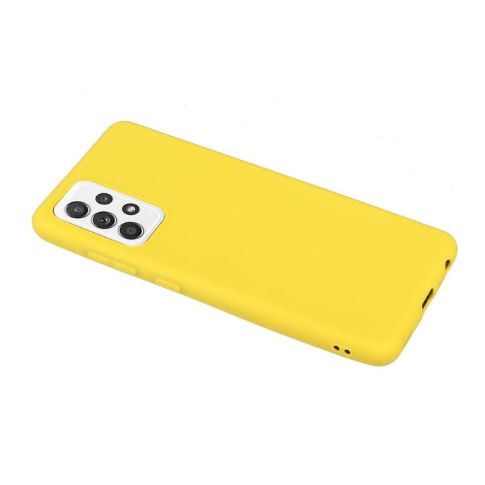 Bild 2,  Samsung Galaxy A53 5G Skal Matt TPU Gul - Teknikhallen.se