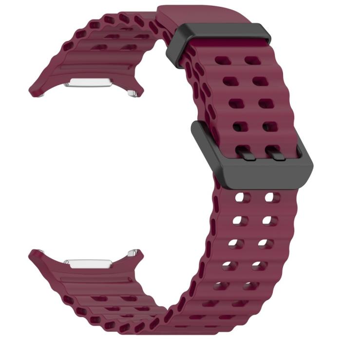 Bild 2,  Galaxy Watch Ultra (2025) / 47 mm Armband Wave Design Vinröd - Teknikhallen.se