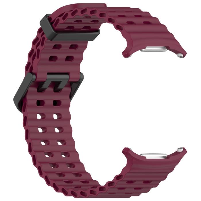 Bild 3,  Galaxy Watch Ultra (2025) / 47 mm Armband Wave Design Vinröd - Teknikhallen.se
