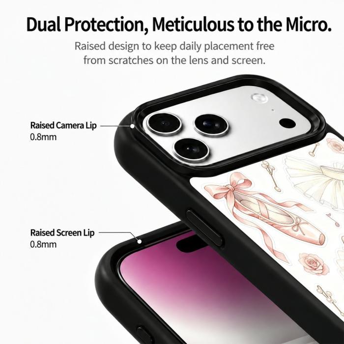Bild 4,  iPhone 18 Pro / 17 Pro Skal MagSafe UV-Mönster Ballerina - Teknikhallen.se