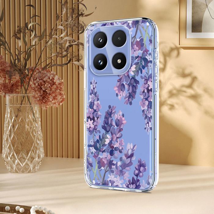 Bild 4,  Xiaomi 17 Skal TPU Blommor Blåregn - Teknikhallen.se