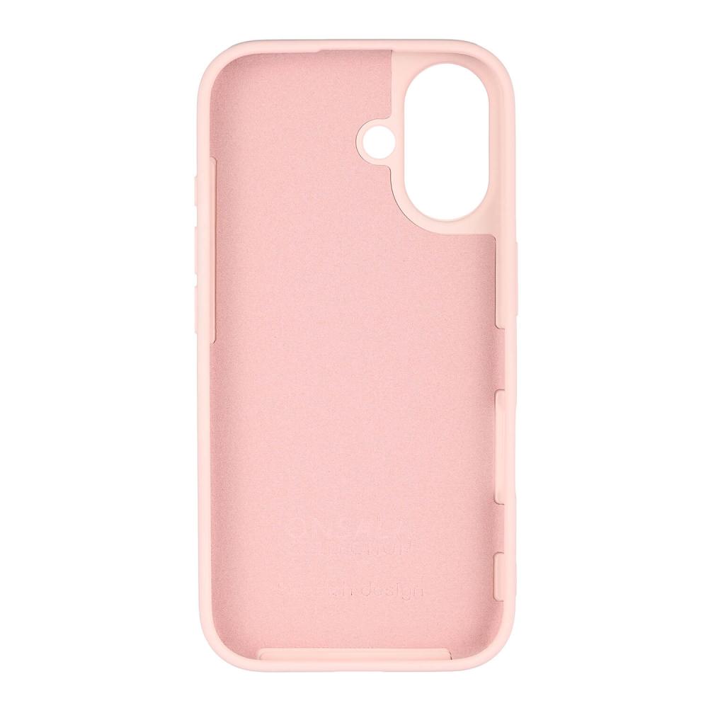 Onsala Onsala iPhone 16 Mobilskal Med Silikonkänsla Chalk Pink - Teknikhallen.se