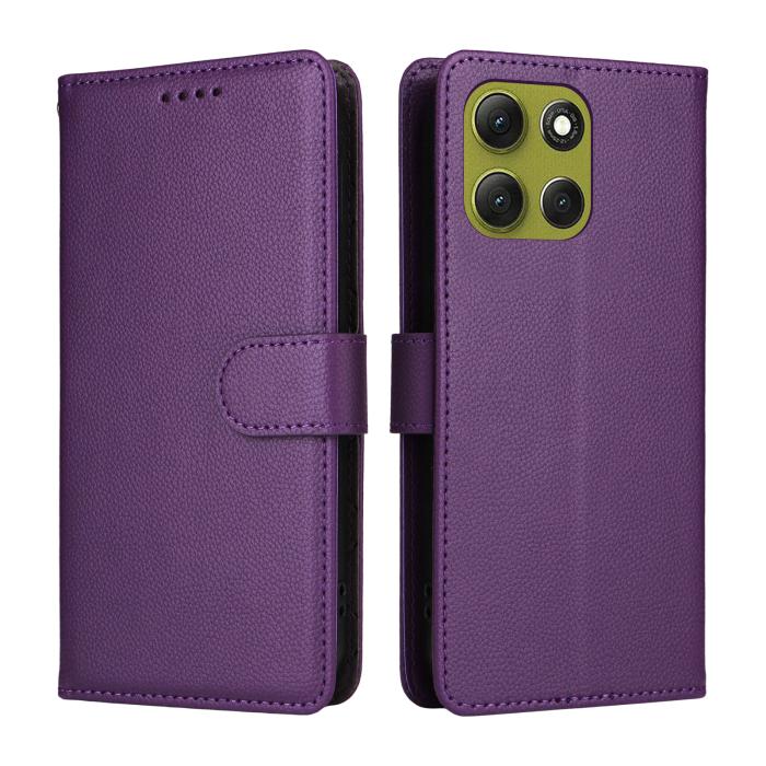 Bild 2,  Motorola Moto G86 Power / G86 5G Fodral Läder Lila - Teknikhallen.se