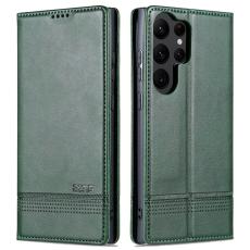 AZNS AZNS Samsung Galaxy S23 Ultra Fodral Flip L&auml;der Gr&ouml;n - Teknikhallen.se
