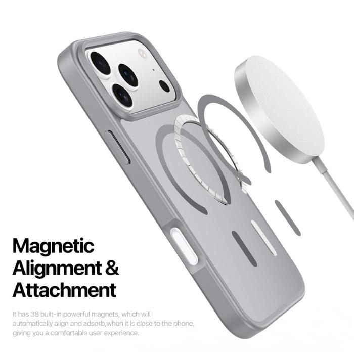Bild 5, DUX DUCIS DUX DUCIS iPhone 17 Pro Skal MagSafe Yind Series Grå - Teknikhallen.se