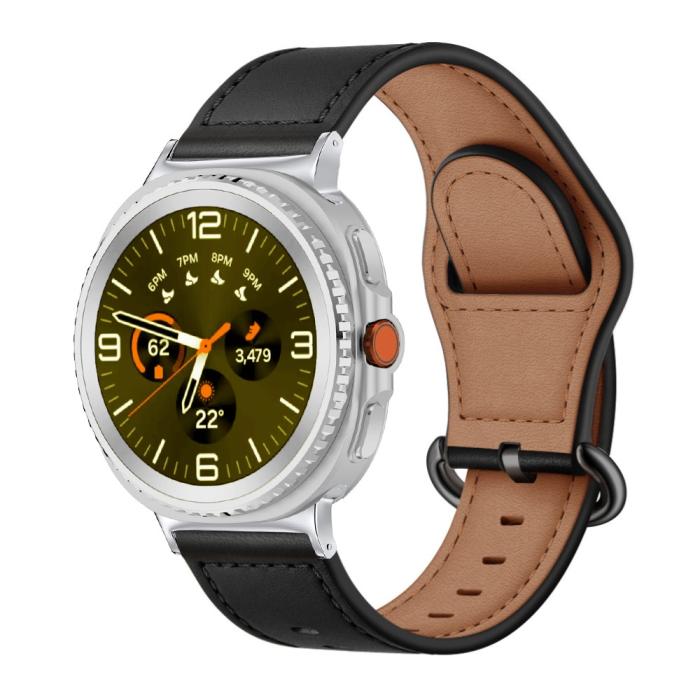 Bild 2, KALEBOL KALEBOL Galaxy Watch 8 46/44/40 mm Armband Äkta Läder - Teknikhallen.se