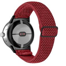  Google Pixel Watch / Watch 2 Justerbart Nylon Armband R&ouml;d - Teknikhallen.se