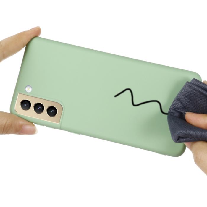 Bild 4,  Samsung Galaxy S21 FE Skal Liquid Silikon Grön - Teknikhallen.se