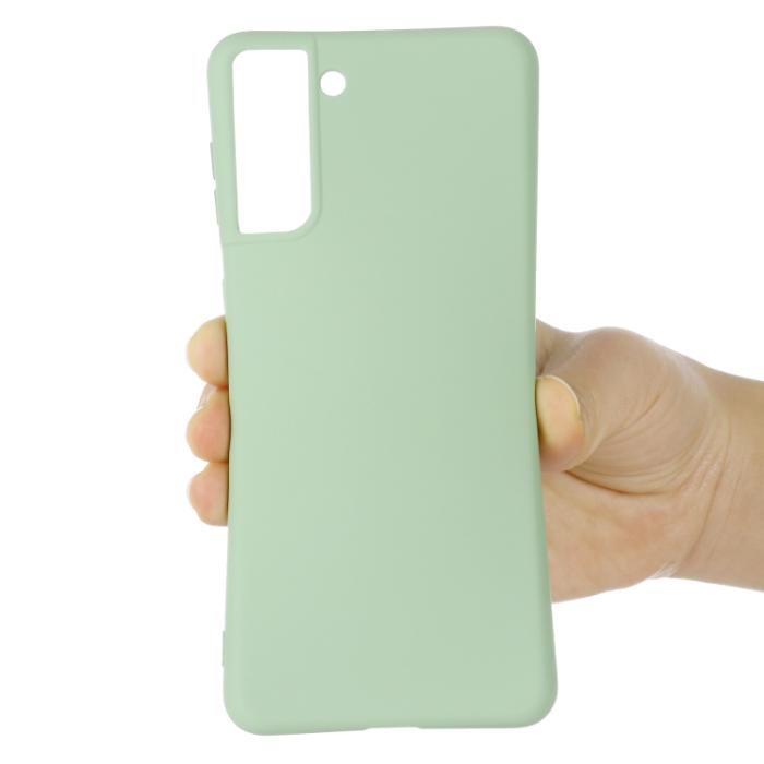 Bild 5,  Samsung Galaxy S21 FE Skal Liquid Silikon Grön - Teknikhallen.se