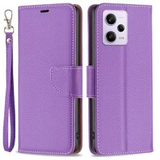  Xiaomi Redmi Note 12 Pro 5G Fodral Shark Solid L&auml;der Lila - Teknikhallen.se
