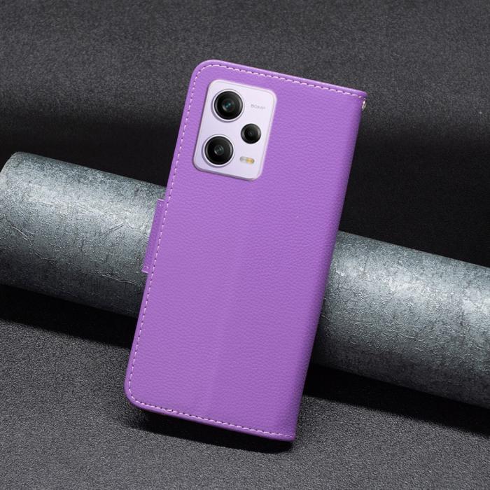Bild 4,  Xiaomi Redmi Note 12 Pro 5G Fodral Shark Solid Läder Lila - Teknikhallen.se