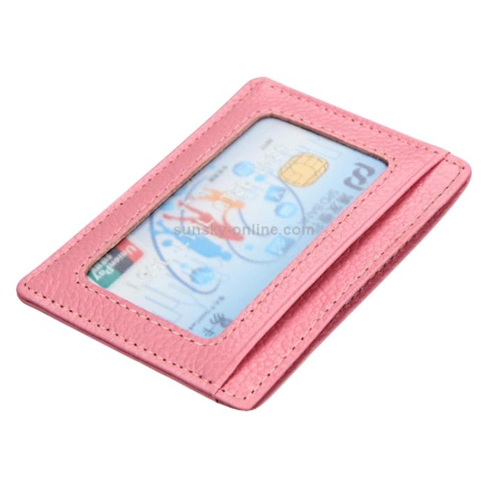 Bild 3,  RFID Plånbok Korthållare Litchi Textur Svart - Teknikhallen.se