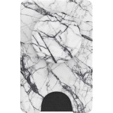 PopSockets PopSockets PopWallet+ Avtagbar Mobil Pl&aring;nbok Dove White Marble - Teknikhallen.se