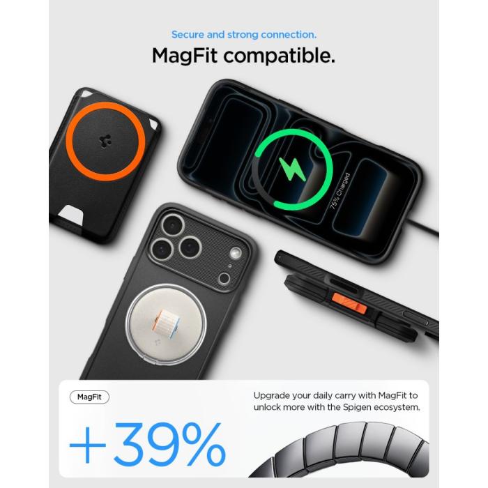 Bild 5, Spigen Spigen iPhone 18 Pro / 17 Pro Skal MagSafe Rugged Armor - Teknikhallen.se