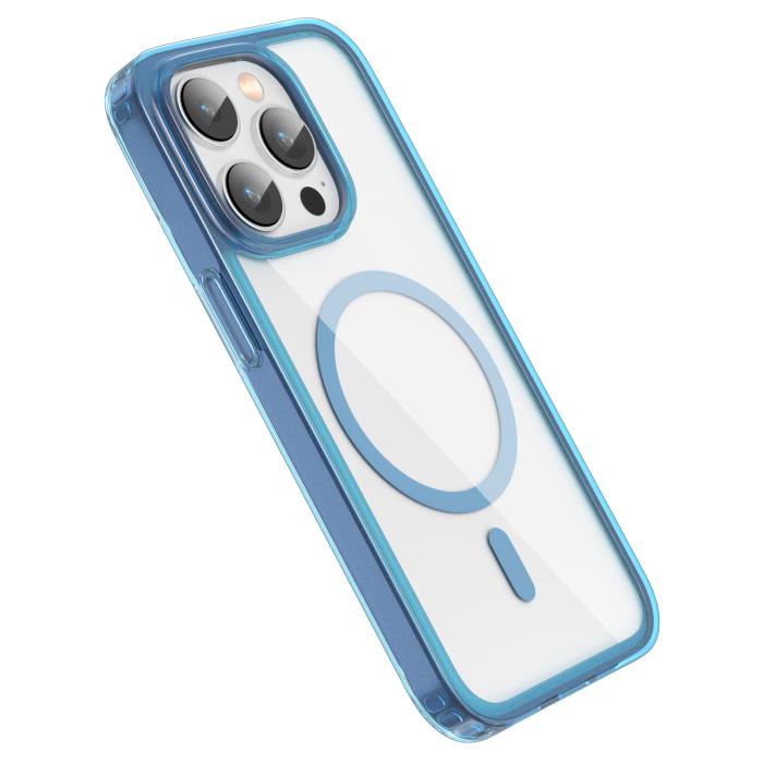 Bild 3, ColorPop ColorPop iPhone 14 Pro Skal CH MagSafe Transparent/Mörk Blå - Teknikhallen.se