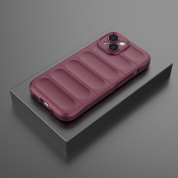 Bild 6,  iPhone 15 Plus Skal Magic Shield Vinröd - Teknikhallen.se