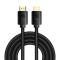 BASEUS Baseus 3m 8K 60Hz HD HDMI - HDMI 2.1 Nylon Kabel Svart - Teknikhallen.se