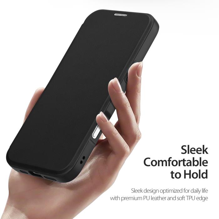 Bild 5, DUX DUCIS DUX DUCIS iPhone 17 Fodral MagSafe Kickstand Skin X Pro Svart - Teknikhallen.se