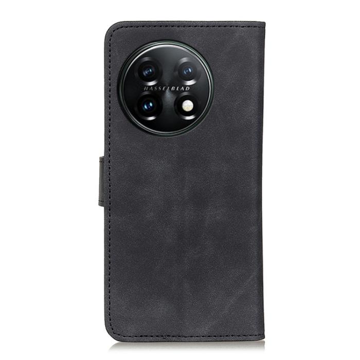 Bild 3, KHAZNEH KHAZNEH OnePlus 11 5G Fodral Retro Läder Svart - Teknikhallen.se