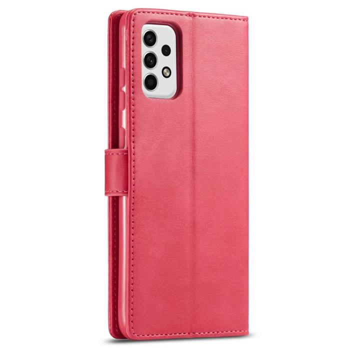 Bild 5, LC.IMEEKE LC.IMEEKE Samsung Galaxy A23 5G Fodral Läder Röd/Rosa - Teknikhallen.se