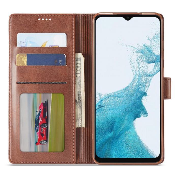Bild 6, LC.IMEEKE LC.IMEEKE Samsung Galaxy A23 5G Fodral Läder Röd/Rosa - Teknikhallen.se