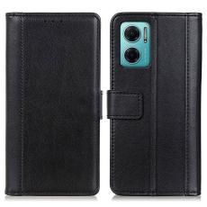  Xiaomi Redmi 10 5G Fodral L&auml;der Svart - Teknikhallen.se