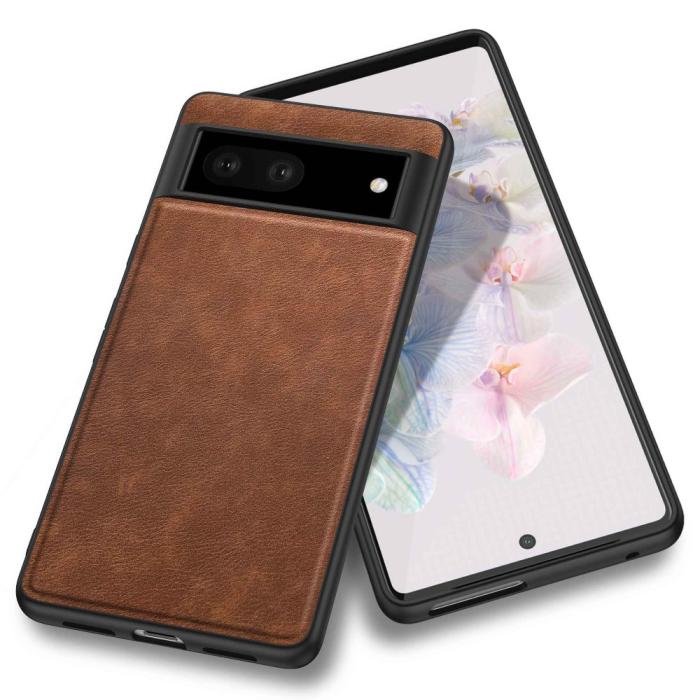 Bild 2,  Google Pixel 7 Skal Retro Läderbelagt Brun - Teknikhallen.se