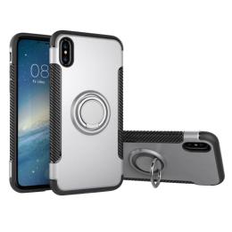  iPhone Xs Max - Armour Ring Skal - Silver - Teknikhallen.se