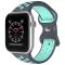 ColorPop Sportarmband Dual-Color Apple Watch 42/44/45/49 mm (M/L) Grå/Teal - Teknikhallen.se