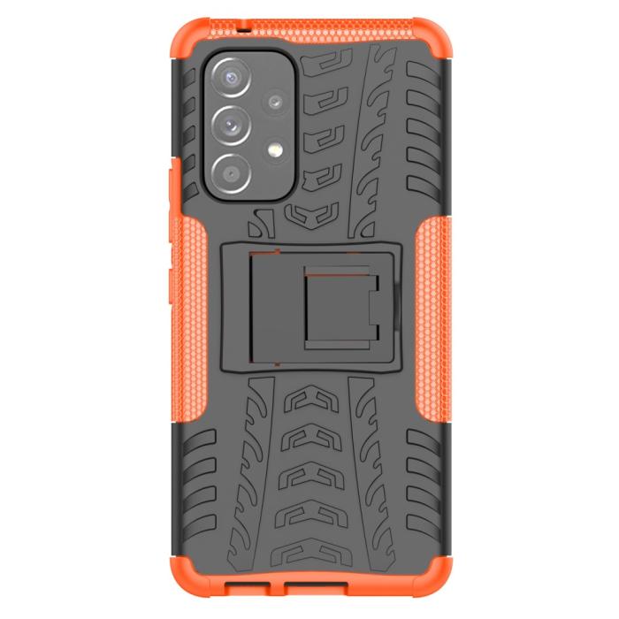 Bild 2,  Samsung Galaxy A53 5G Skal Stöttåligt med Stöd Orange - Teknikhallen.se