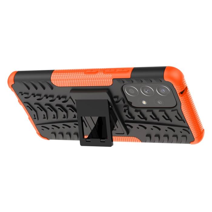 Bild 4,  Samsung Galaxy A53 5G Skal Stöttåligt med Stöd Orange - Teknikhallen.se