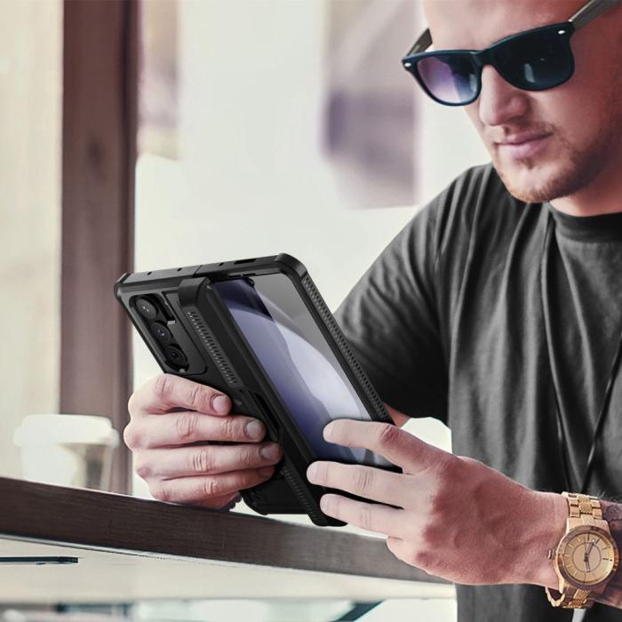Bild 4, Tech-Protect Tech-Protect Galaxy Z Fold 5 Skal Kevlar Pro Pen Svart - Teknikhallen.se