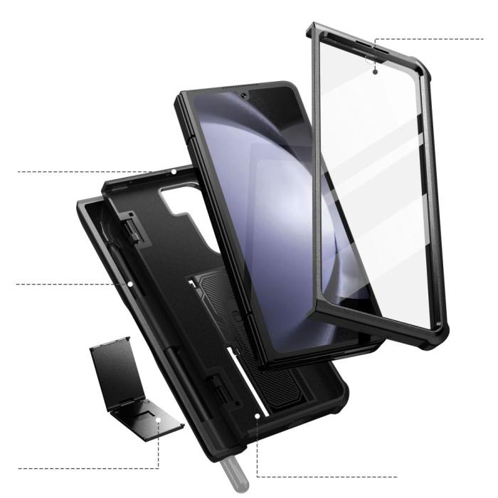 Bild 5, Tech-Protect Tech-Protect Galaxy Z Fold 5 Skal Kevlar Pro Pen Svart - Teknikhallen.se