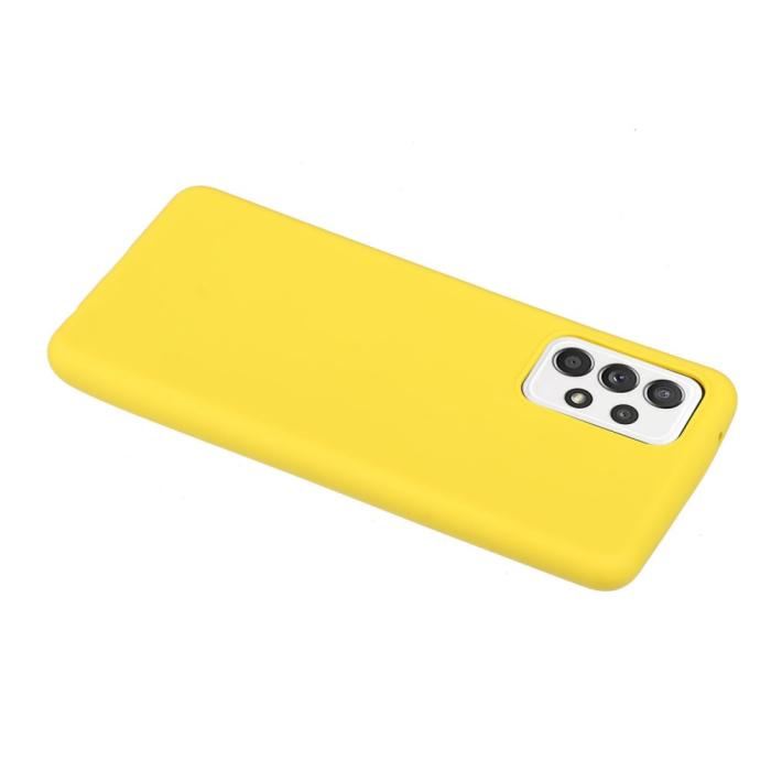 Bild 3,  Samsung Galaxy A53 5G Skal Matt TPU Gul - Teknikhallen.se