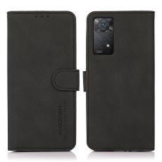 KHAZNEH KHAZNEH Xiaomi Redmi Note 11 Pro 5G Fodral Retro L&auml;der Svart - Teknikhallen.se