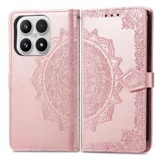  Xiaomi 17 Fodral L&auml;der Mandala Ros&eacute;guld - Teknikhallen.se