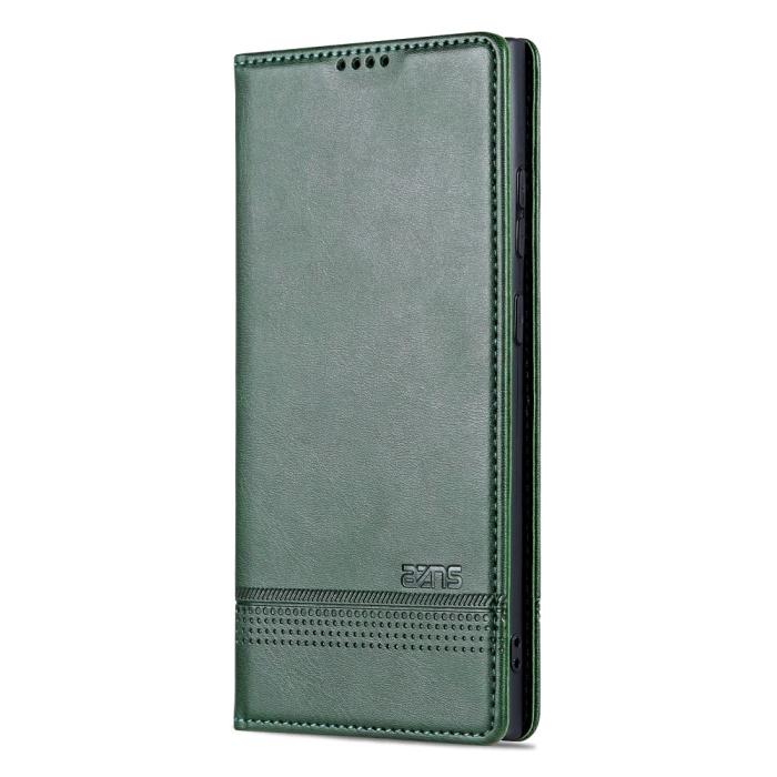 Bild 6, AZNS AZNS Samsung Galaxy S23 Ultra Fodral Flip Läder Grön - Teknikhallen.se