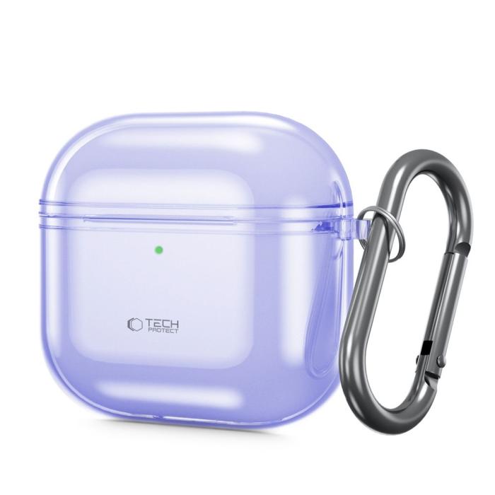 Bild 2, Tech-Protect Tech-Protect AirPods 4 Skal FlexAir Violet - Teknikhallen.se