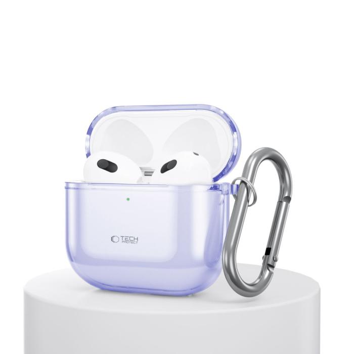 Bild 3, Tech-Protect Tech-Protect AirPods 4 Skal FlexAir Violet - Teknikhallen.se
