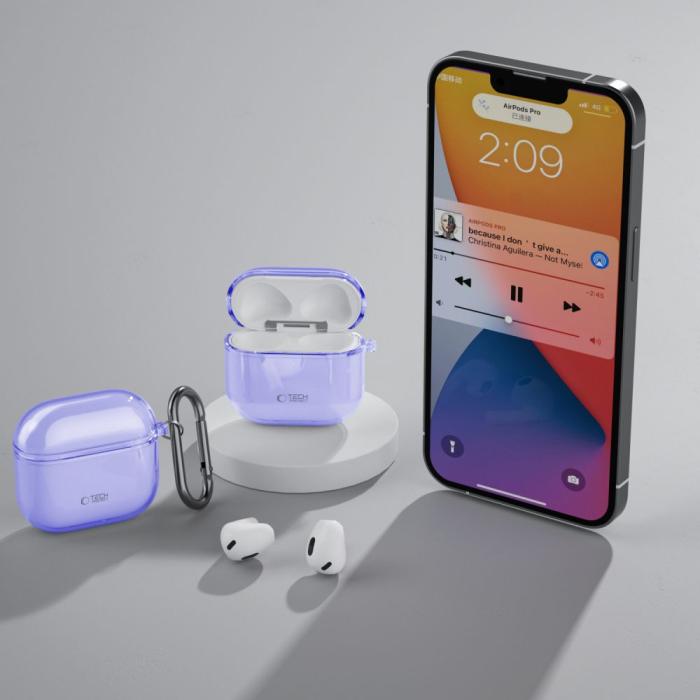 Bild 6, Tech-Protect Tech-Protect AirPods 4 Skal FlexAir Violet - Teknikhallen.se