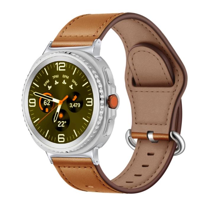 Bild 2, KALEBOL KALEBOL Galaxy Watch 8 46/44/40 mm Armband Äkta Läder - Teknikhallen.se