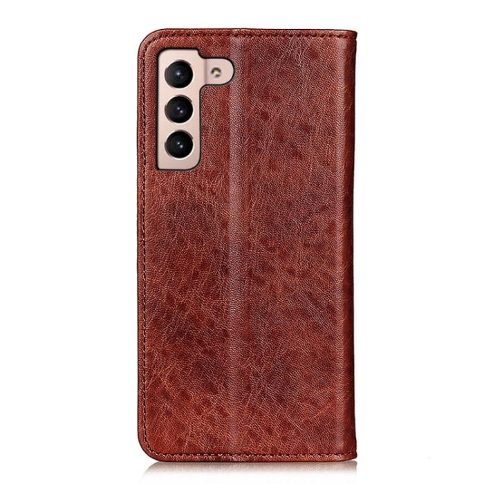 Bild 3,  Samsung Galaxy S22 Fodral Crazy Horse Retro Brun - Teknikhallen.se