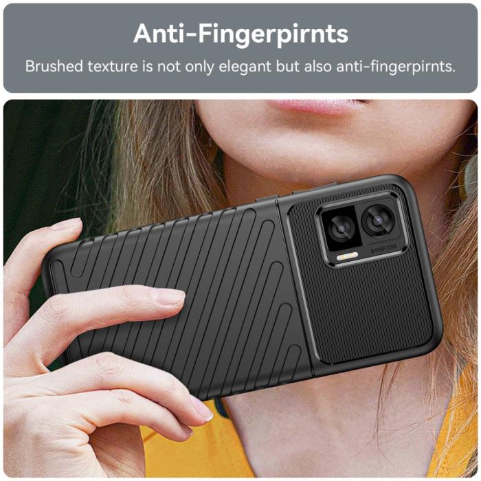 Bild 4,  Motorola Edge 30 Neo 5G Skal Twill Textur Svart - Teknikhallen.se