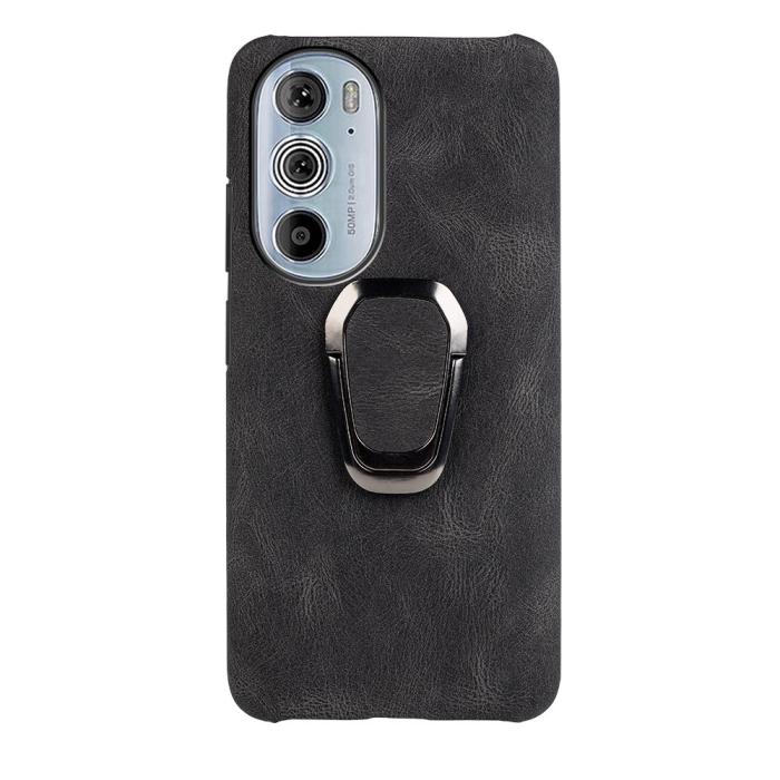Bild 5,  Motorola Edge 30 Pro Skal Ring Läderbelagt Svart - Teknikhallen.se