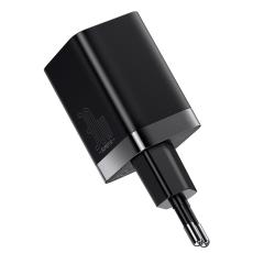 BASEUS Baseus 30W Super Pro USB-C / USB-A PD QC V&auml;ggladdare Svart - Teknikhallen.se