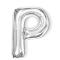  Bokstavsballong P 40 cm Silver - Teknikhallen.se